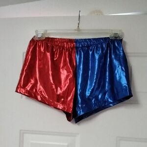 Red and Blue Women's Shorts